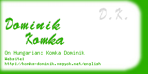 dominik komka business card